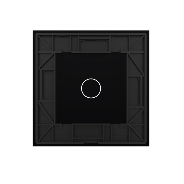 Plaque de finition en verre - 1 bouton