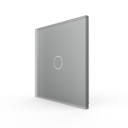 Plaque de finition en verre - 1 bouton