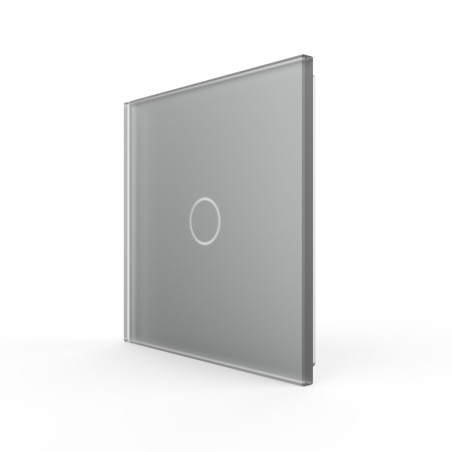 Glass faceplate - 1 button