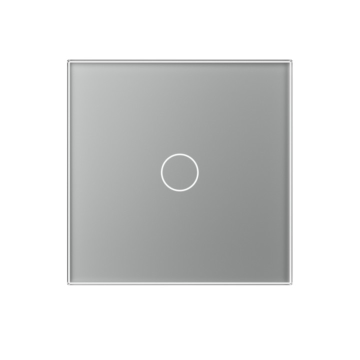 Plaque de finition en verre - 1 bouton