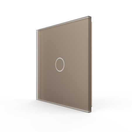Plaque de finition en verre - 1 bouton