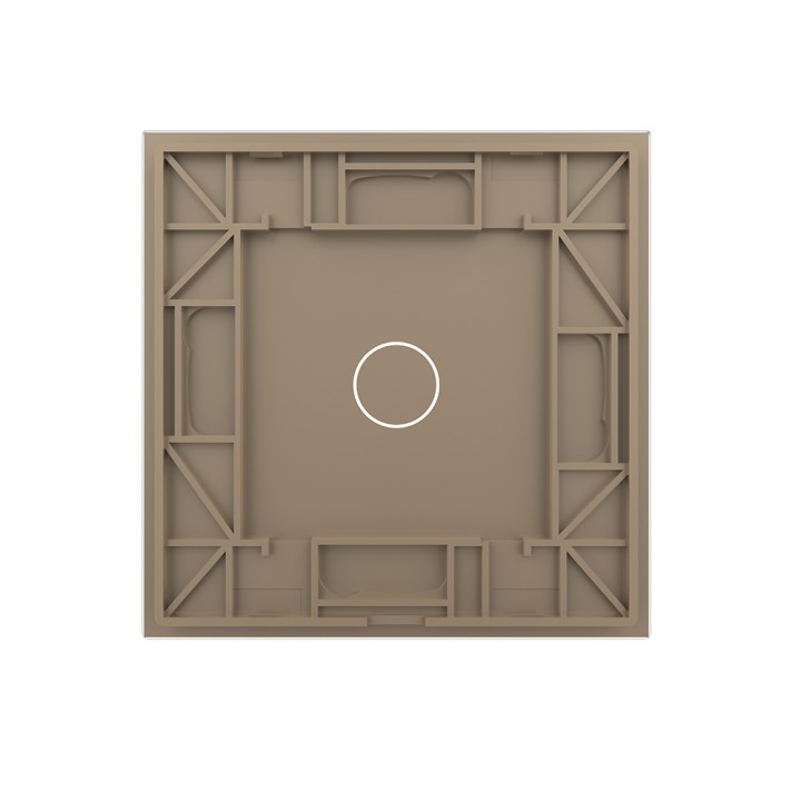 Plaque de finition en verre - 1 bouton
