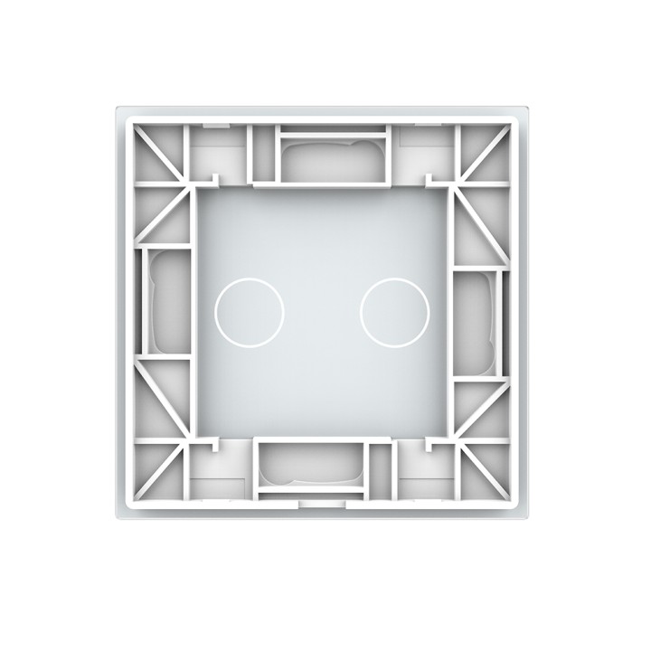 Plaque de finition en verre - 2 boutons