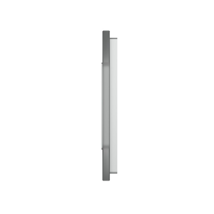 Double glass faceplate - 1 button + 1 gang