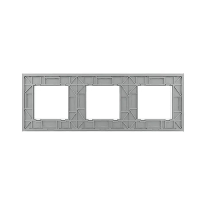 Triple glass faceplate - 3 gangs