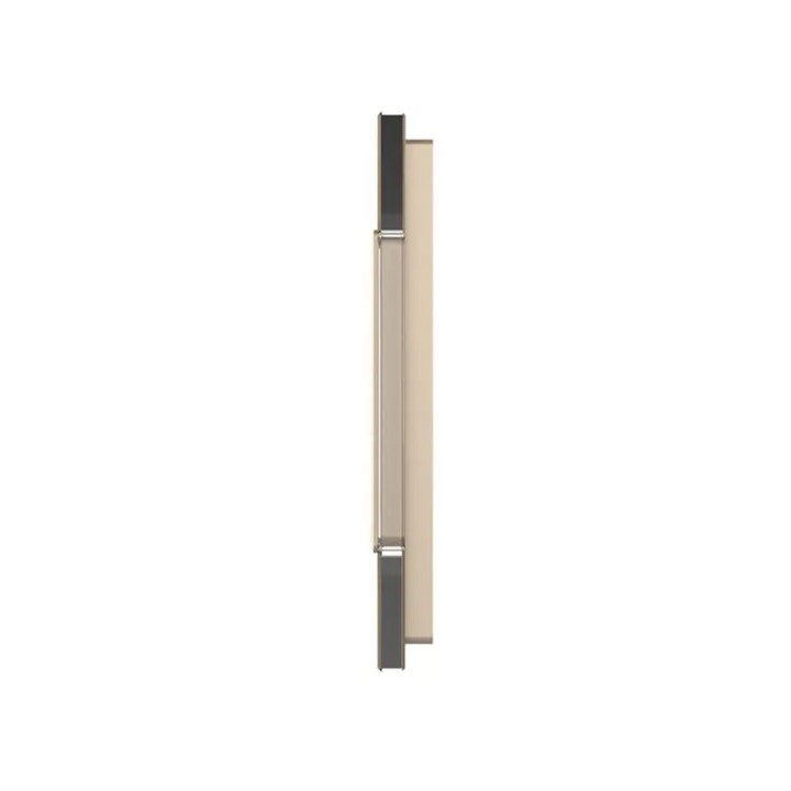 Triple plaque de finition en verre - 3 postes