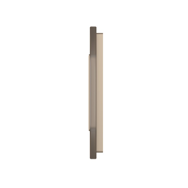 Triple plaque de finition en verre - 3 postes