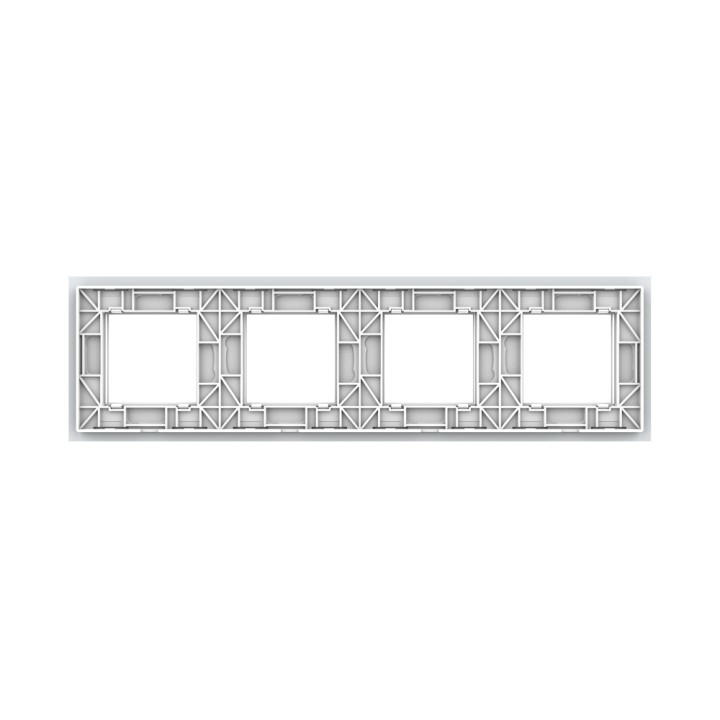 Quadruple plaque de finition en verre - 4 postes