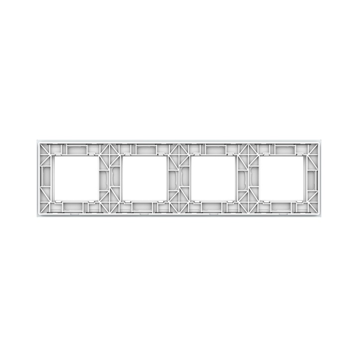 Quadruple plaque de finition en verre - 4 postes
