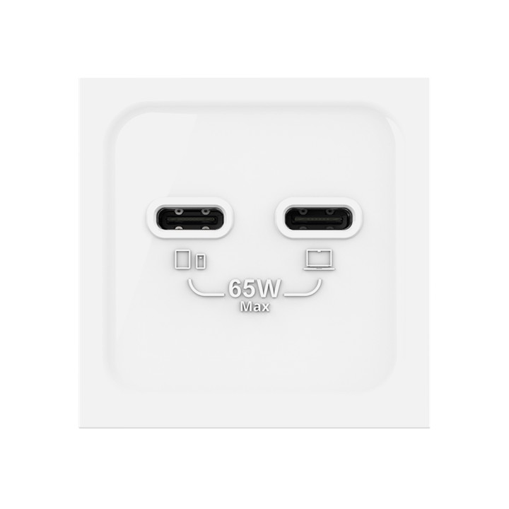Prise chargeur USB C+C - charge rapide 65W