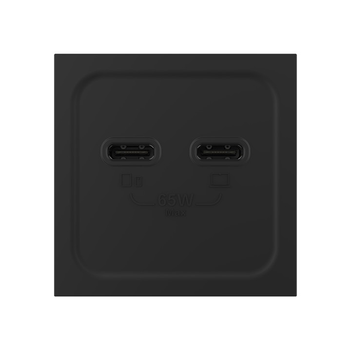 USB C+C charger socket - 65W fast charge